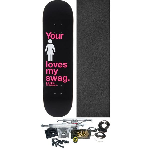Girl Skateboards Lil Dre OG Skateboard Deck - 8.5" x 32" - Complete Skateboard Bundle